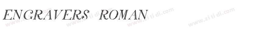 engravers roman字体转换